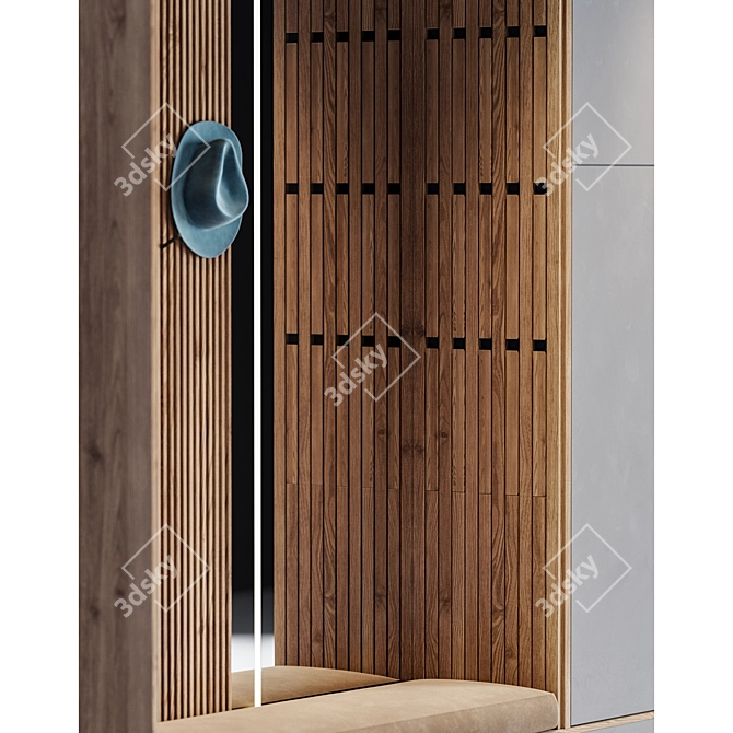  Modern Entryway Wall Decor 3D model image 5