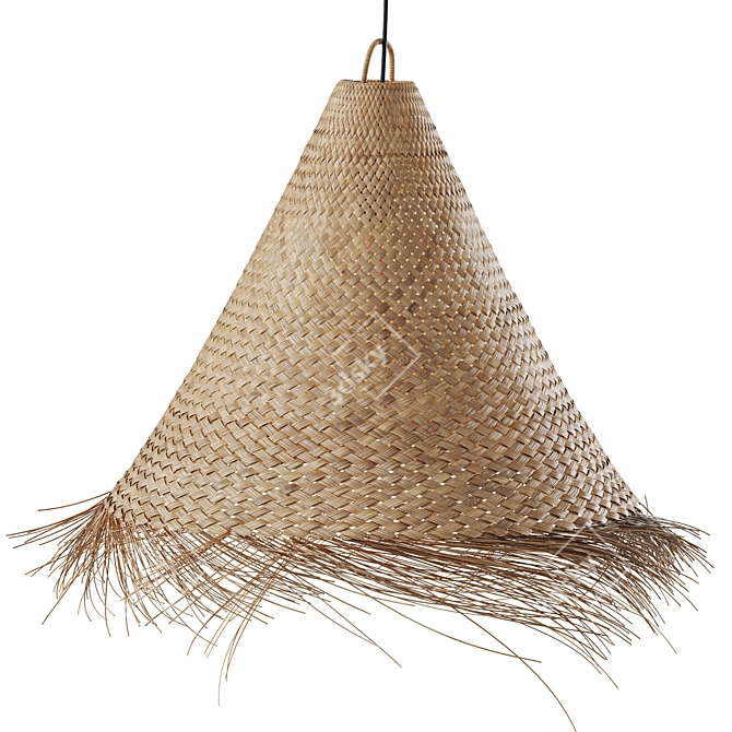 Palm Leaf Chandelier WESOKO 3D model image 1