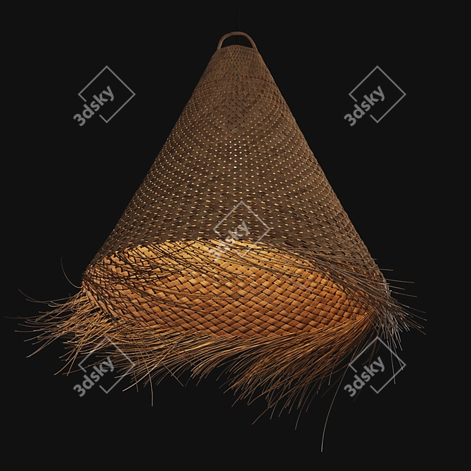 Palm Leaf Chandelier WESOKO 3D model image 2