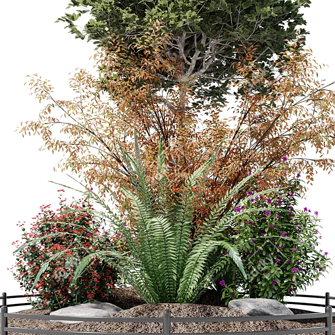 Urban Alpine Hill Outdoor Plant 3D model image 5