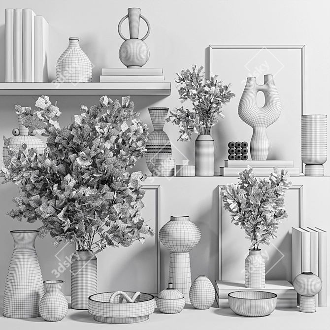 Premium Decor Set, Versatile, 3dsMax 3D model image 7