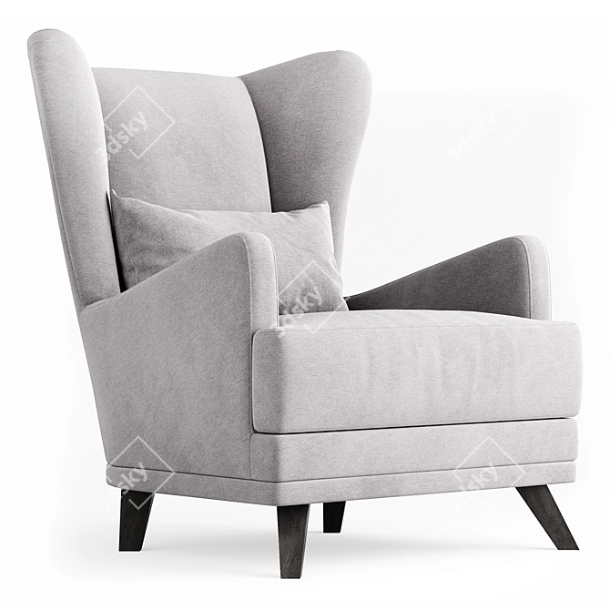 Oxford Armchair Duo, Multicolor Models 3D model image 1