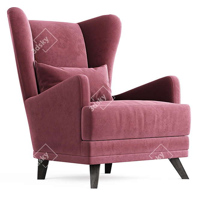 Oxford Armchair Duo, Multicolor Models 3D model image 2