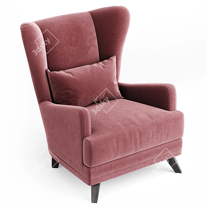 Oxford Armchair Duo, Multicolor Models 3D model image 4