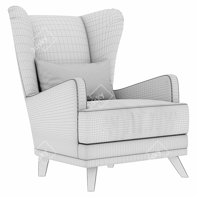 Oxford Armchair Duo, Multicolor Models 3D model image 6