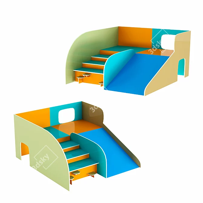 Kids Millimeter 3D Furniture Set 3D model image 1