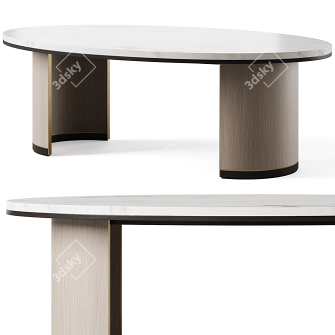 Elegant CEUTA Coffee Table 3D model image 1