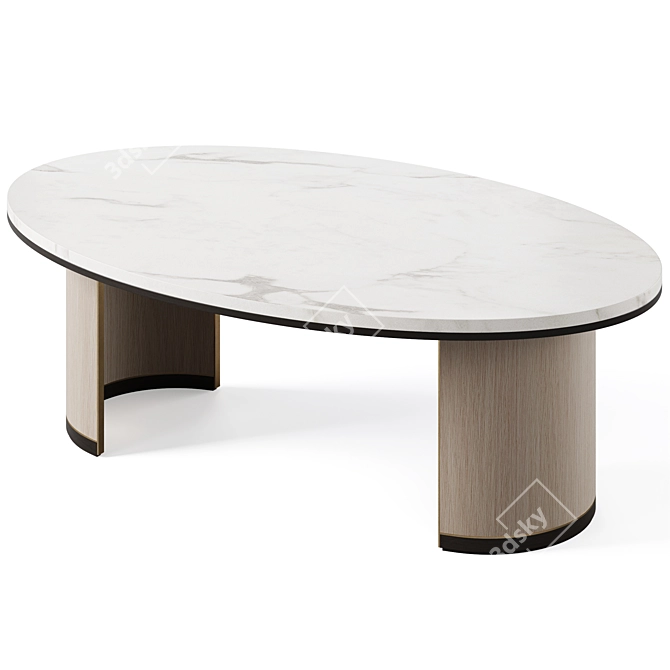 Elegant CEUTA Coffee Table 3D model image 3