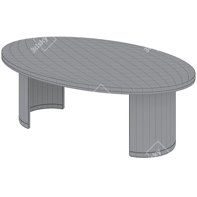 Elegant CEUTA Coffee Table 3D model image 4