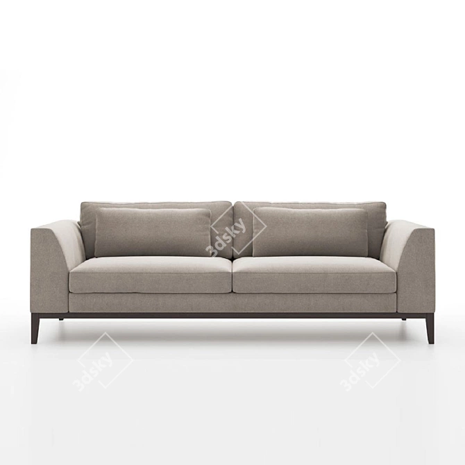 Luxury Italy Taper Sofa 3D model image 2