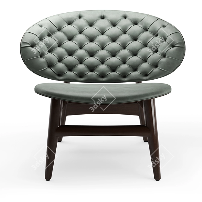 Baxter Dalma Armchair in Materials 3D model image 2