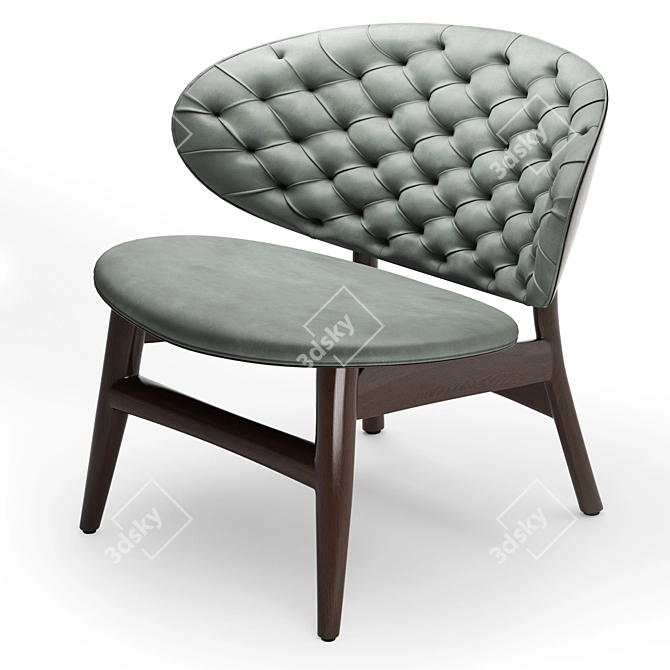 Baxter Dalma Armchair in Materials 3D model image 3