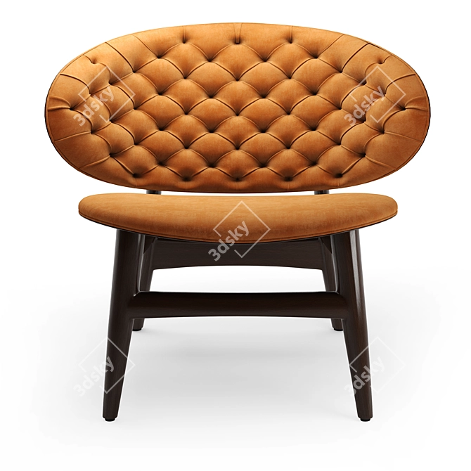 Baxter Dalma Armchair in Materials 3D model image 4