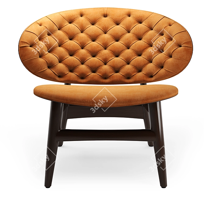 Baxter Dalma Armchair in Materials 3D model image 11