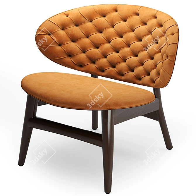 Baxter Dalma Armchair in Materials 3D model image 13