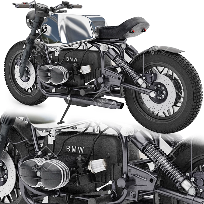 BMW R80 3D Motorcycle Model 3D model image 3