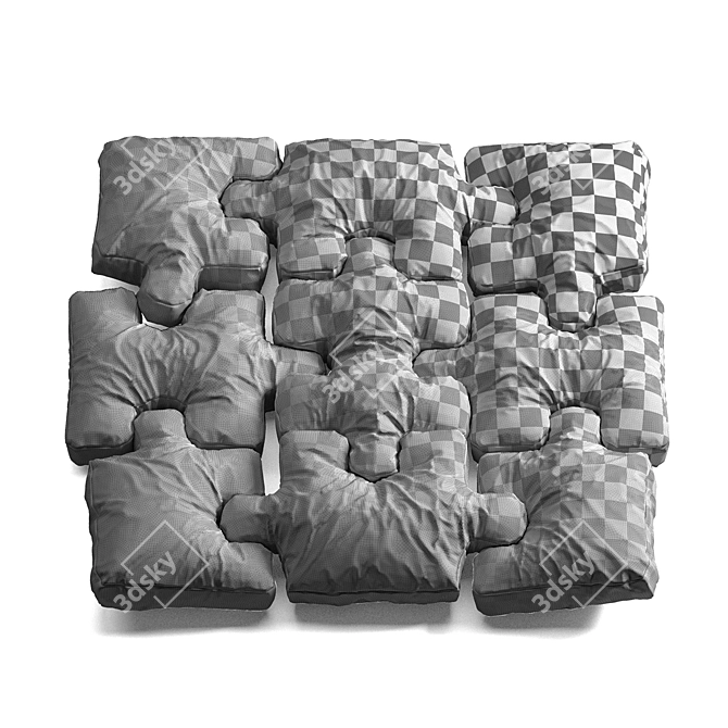 Children's Decorative Pillows Kit 3D model image 6