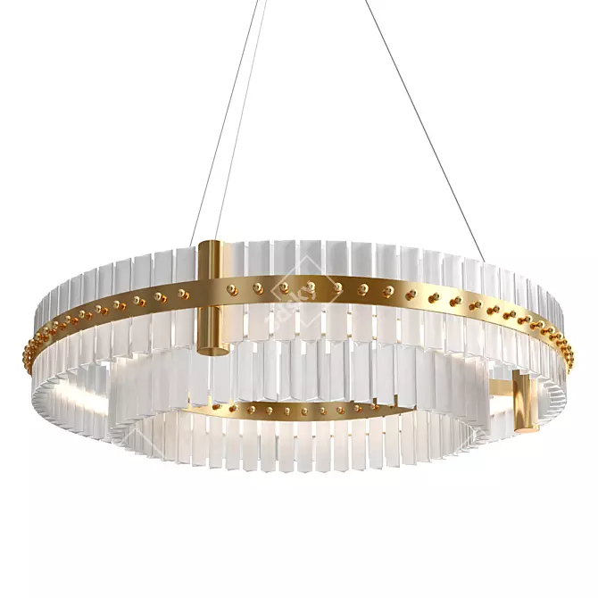 Corona Plustra Chandelier 100cm Diameter 3D model image 1