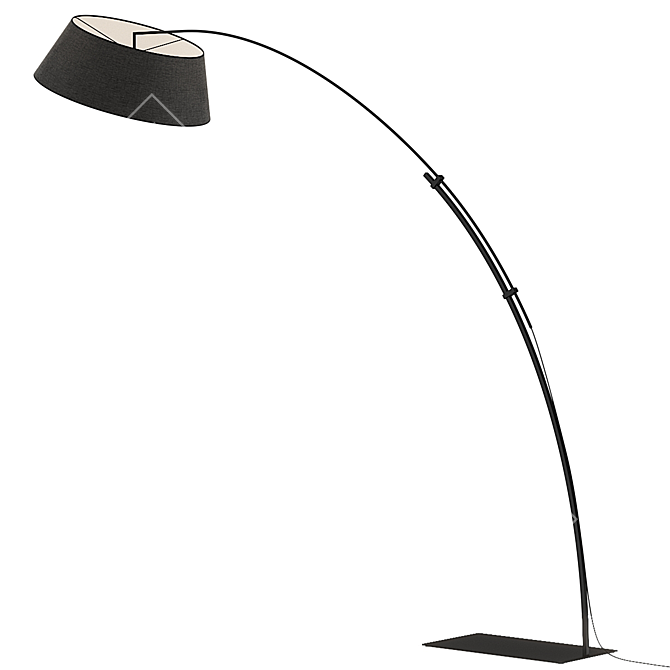 Modular Contemporary Floor Lamp 3D model image 2