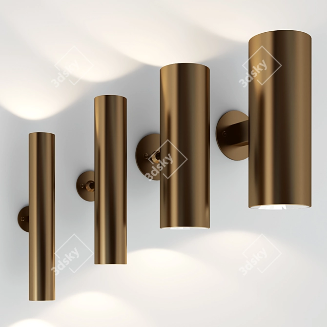 Cilindro Wall Light Collection by Marco Pollice 3D model image 4