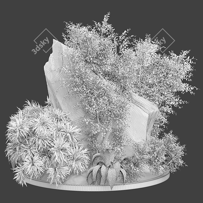 2015 Corona Outdoor Plant Model 3D model image 4