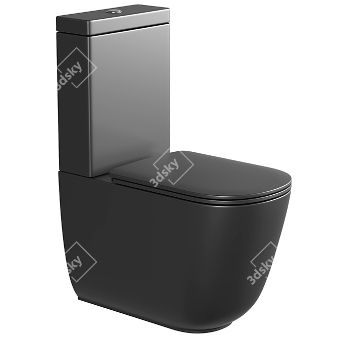 Kerasan Tribeca Compact Toilet 3D model image 1