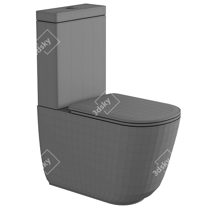 Kerasan Tribeca Compact Toilet 3D model image 3