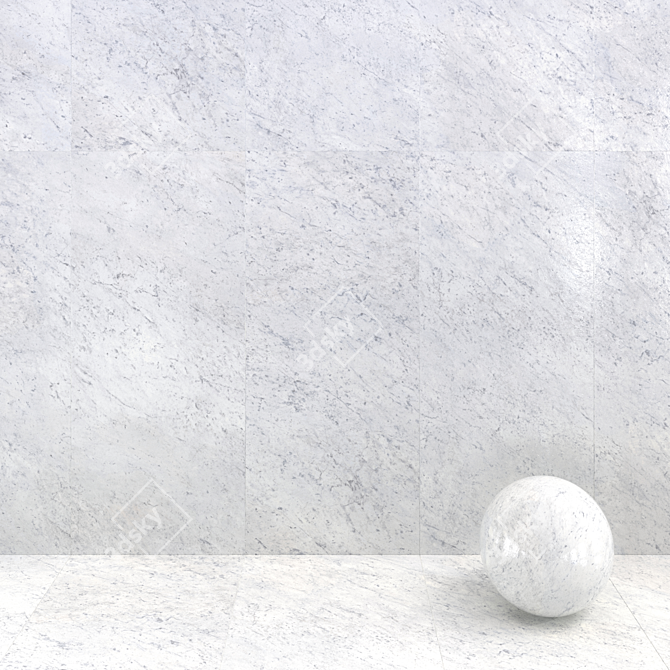 Carrara Marble Tiles Collection 3D model image 5