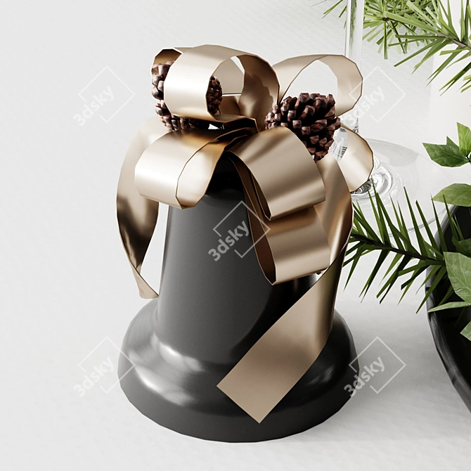  Festive Christmas Table Setting 3D model image 5