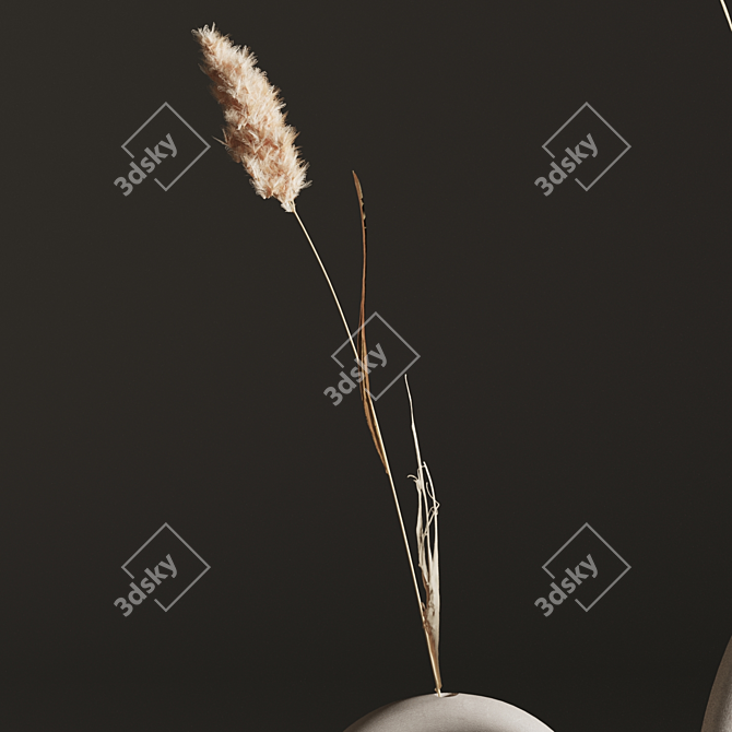 Natural Decor Plant Set 01 3D model image 3