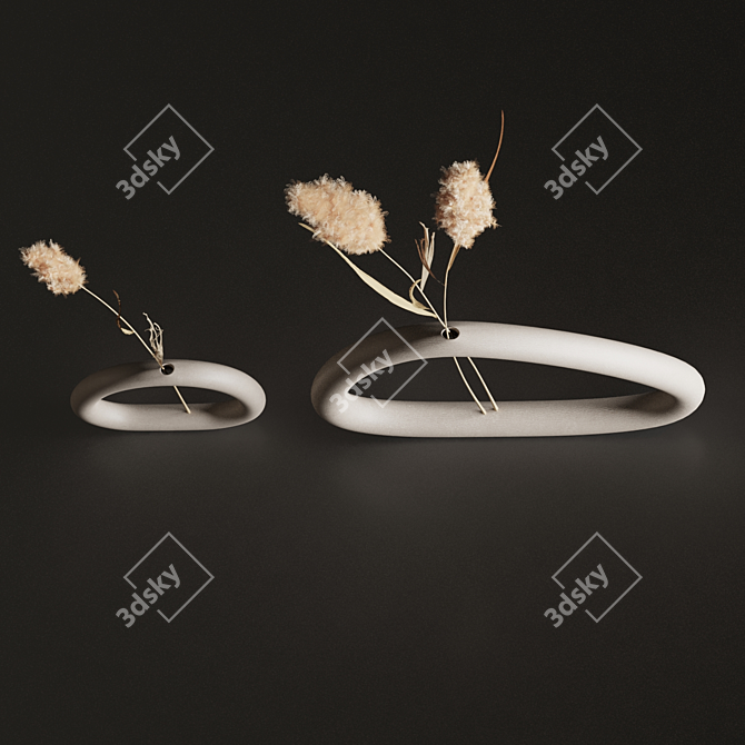 Natural Decor Plant Set 01 3D model image 4