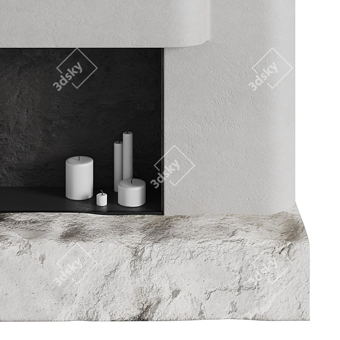 Monolithic Fireplace Zone 3D model image 6