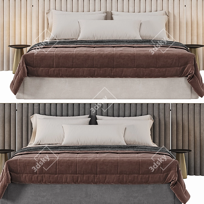 Royal Comfort King Size Bed 3D model image 4