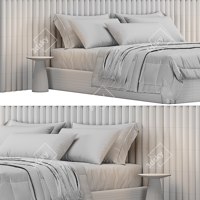 Royal Comfort King Size Bed 3D model image 6