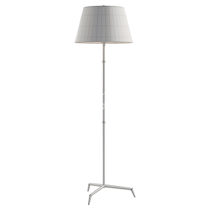 Sleek Yves Floor Lamp 3D model image 2