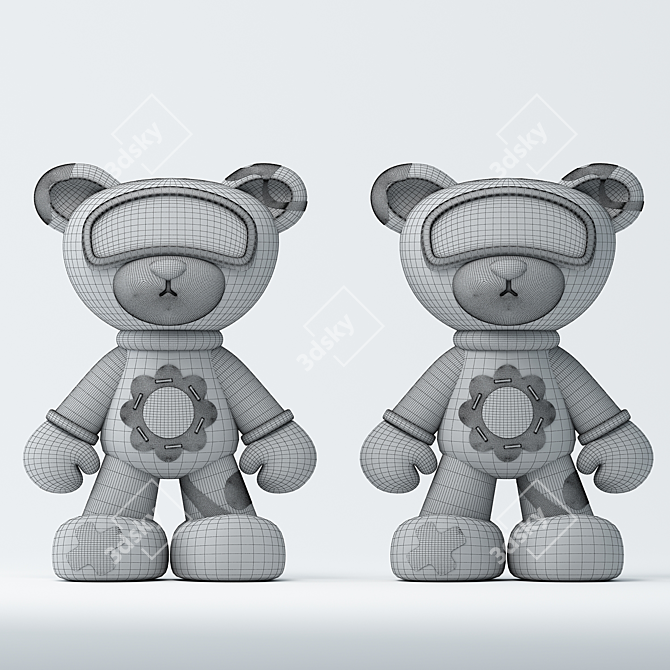 Adorable Bear 3D Model 3D model image 2