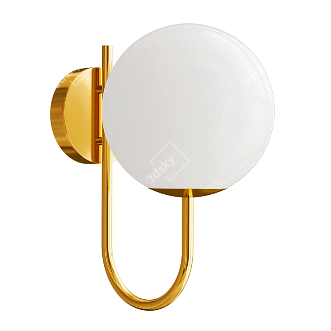 Arched Wall Light Fixture 3D model image 1