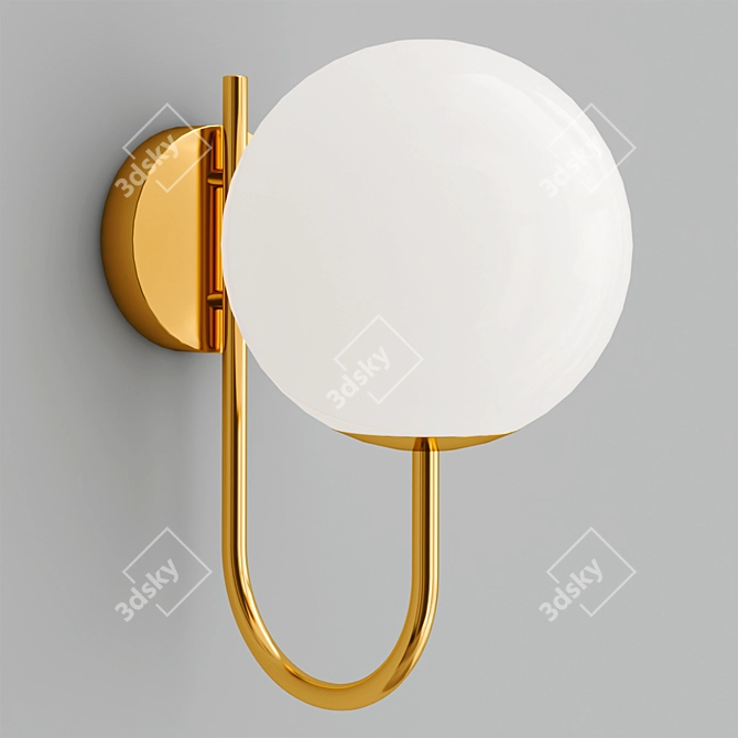 Arched Wall Light Fixture 3D model image 2