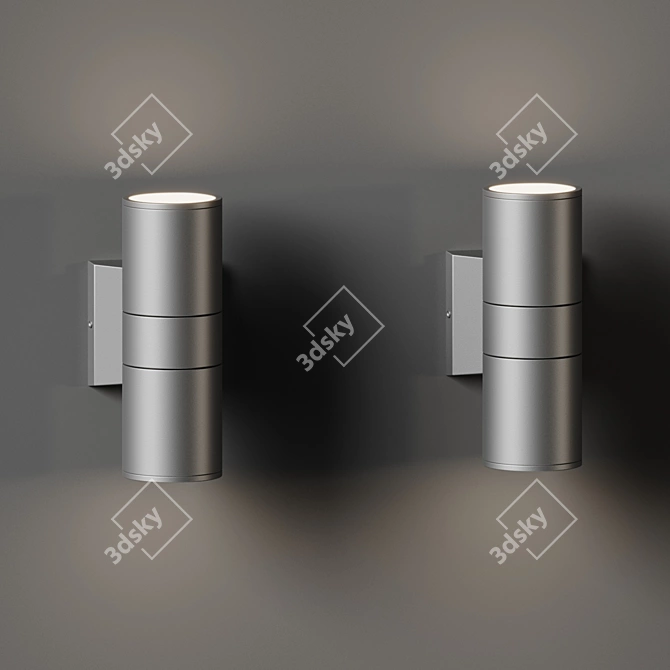 Modern Outdoor Wall Sconce Lighting 3D model image 2