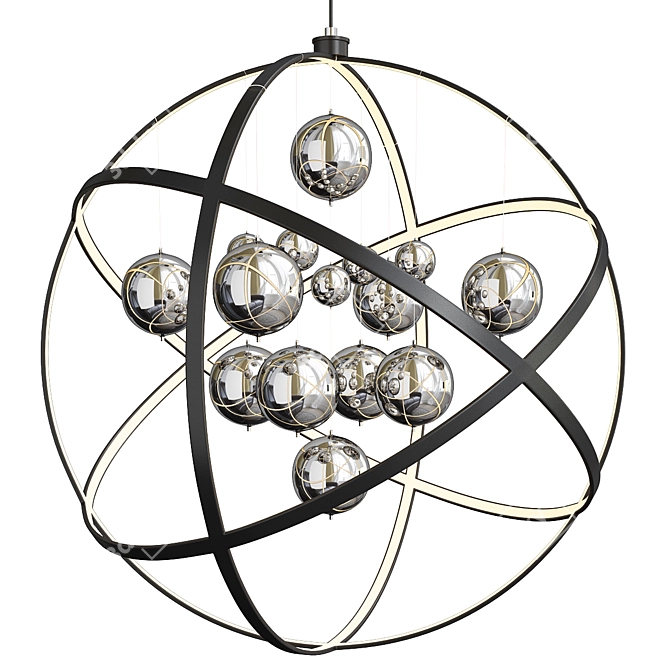  Nuclear Fusion Pendant Light 3D model image 1