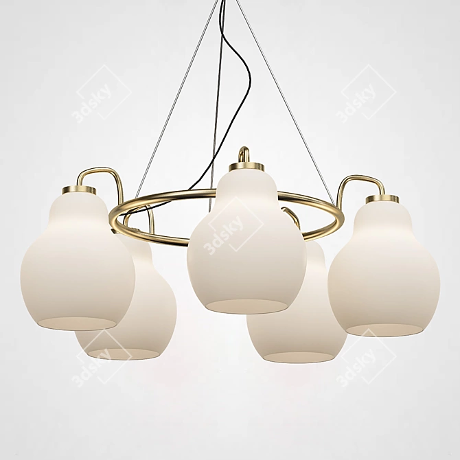  Jocelin CH Pear-Shaped Glass Pendant Light 3D model image 4