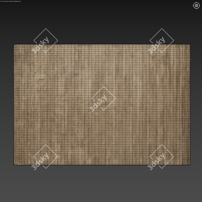  Brown Wool Rug Set - High-Quality 6K 3D model image 4