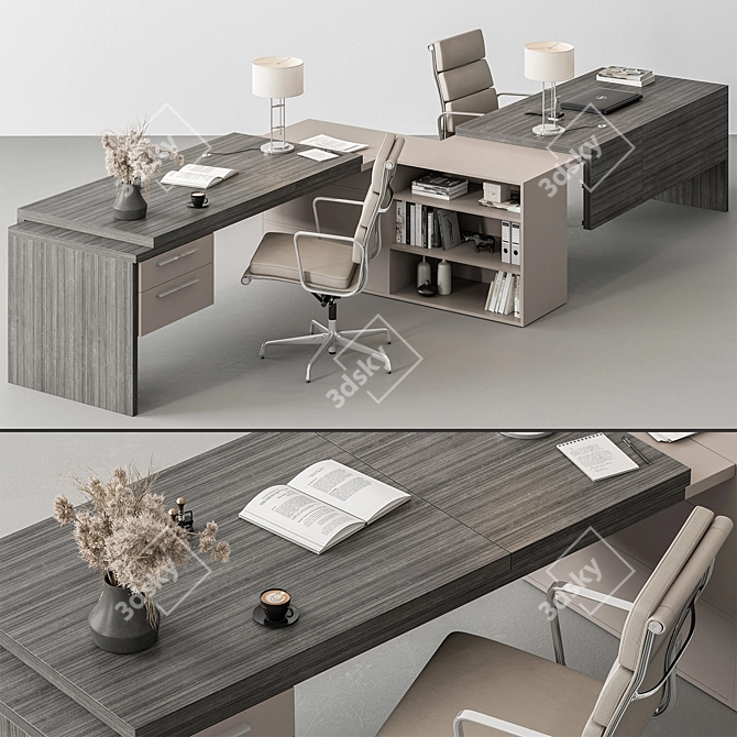  Workspace Essentials Furniture Bundle 3D model image 1