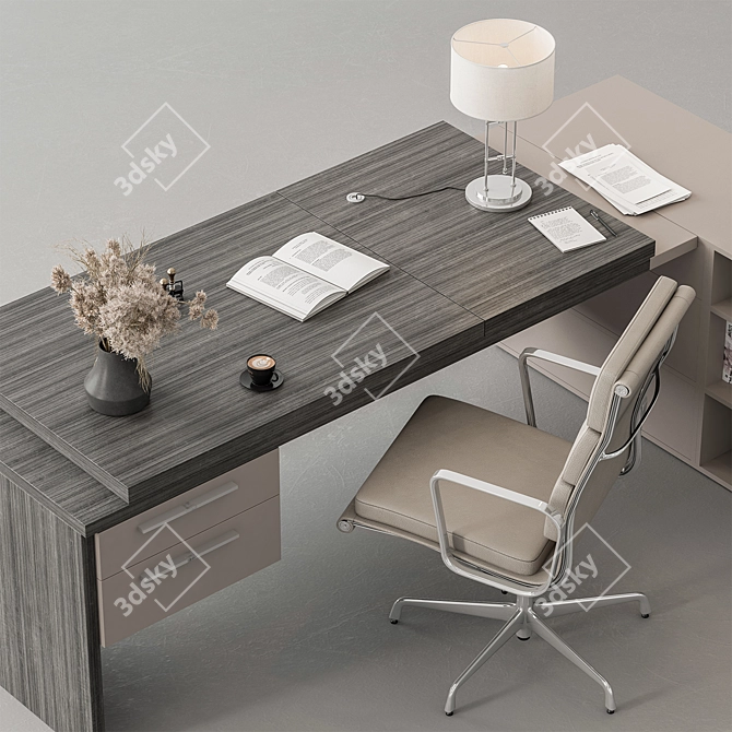  Workspace Essentials Furniture Bundle 3D model image 2