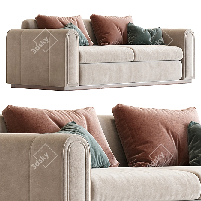 Luxury Ludovica Sofa 3D Model 3D model image 3