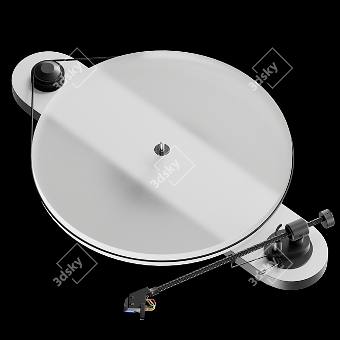 Sleek Pro-Ject Elemental Turntable 3D model image 5