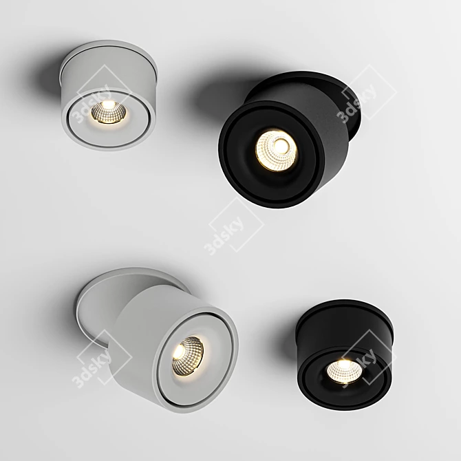 Sleek Nimis Ceiling Spot Light 3D model image 2