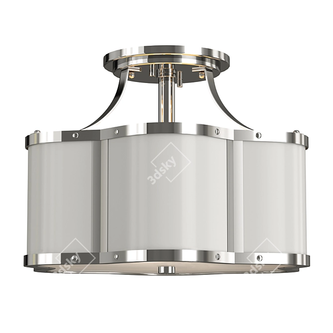 Hinkley Ceiling Light QN-CHANCE-SF-S-PN 3D model image 1