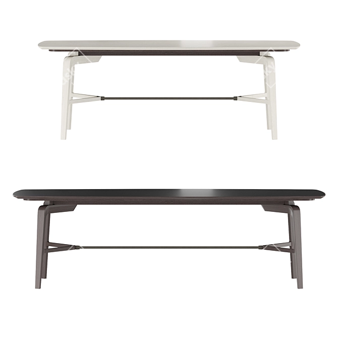 Modern Giorgetti Blade Desk Table 3D model image 2