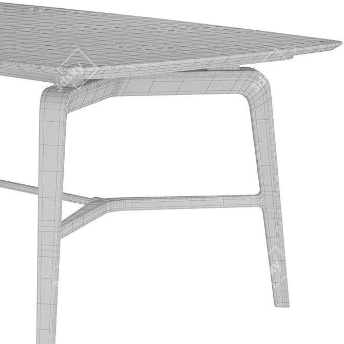 Modern Giorgetti Blade Desk Table 3D model image 7